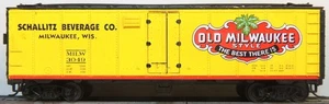 UNBEKANNTES ALTES MILWAUKEE BEER 40' STEEL REEFER RTR MW KD's AUTO # 3049 - Bild 1 von 2