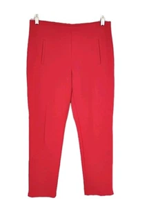 Chicos Juliette Ankle Pant Basic 0.5 Cherry Red Knit Slim Fit Elastic Waist NEW - Picture 1 of 5