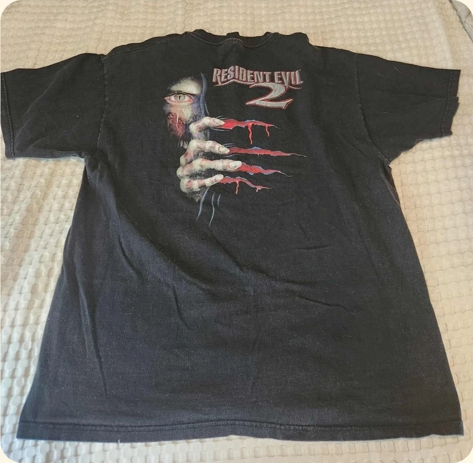 Resident Evil 2 Capcom Size XL Original Promo Shirt. Super Rare! - Image 1 of 3