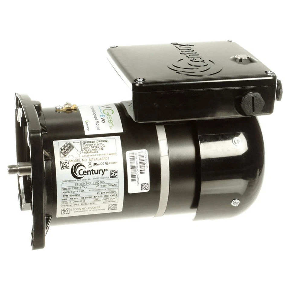 CENTURY EVQ225 Pool Pump Motor,Automatic,21 lb Weight 810TZ2 - Image 1 of 1