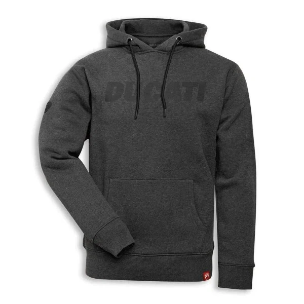 Sudadera Pullover con Capucha Gris Antracita Para Hombre DUCATI PERFORMANCE Logo Talla M Foto 1 de 2