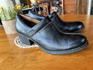 New BOC Womens Heels Black Leather Shoes Size US 7 - Picture 1 of 11