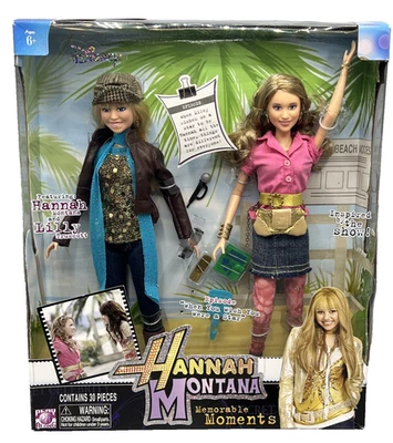 Miley Cyrus Emily Osment Disney Hannah Montana Memorable Moments Doll Set 30 Pc - Image 1 of 4