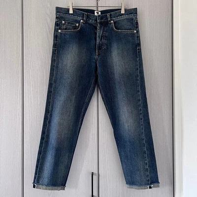 USADO EXCELENTE ESTADO DENIM DIOR SELVEDGE, ACABAMENTO DESGASTADO, TAMANHO 42 MUITOG - Imagem 1 de 4