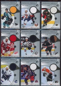 2005-06 SP Game Used Authentic Fabrics 13 Jersey Card Lot - Picture 1 of 4