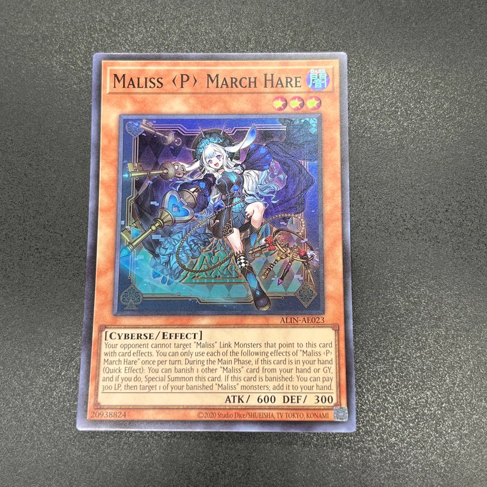 YuGiOh Maliss P March Hare ALIN-AE023 Super Asian English A - Image 1 of 1