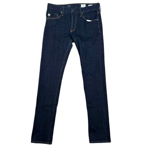 AG Adriano Goldschmied Jeans Mens 31x34 Blue The Tellis Modern Slim Selvege USA - Picture 1 of 11