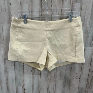 Lilly Pulitzer Metallic Gold Azul Mini Shortie Shorts Holiday Preppy Womens 2 - Picture 1 of 7