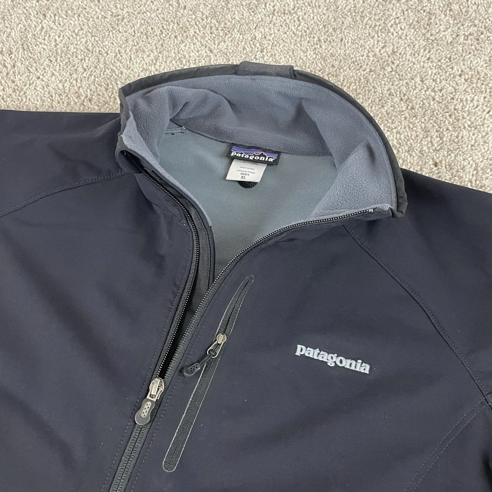 Chaqueta Patagonia Para Hombre XL Super Guía Uniforme Softshell Cremallera Completa Negra Gorp R1 Foto 1 de 4