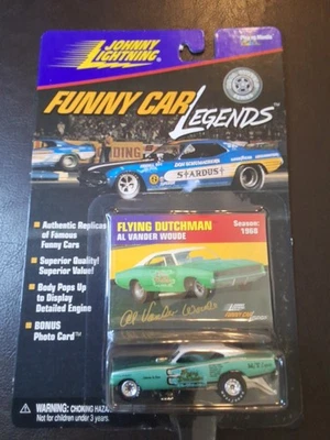 JOHNNY LIGHTNING FUNNY CAR LEGEND 1:64 FLYING DUTCHMAN AL VANDER WOUDE CHARGER - Image 1 of 2