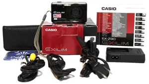 CASIO Exilim EX-Z90BKCP Digital Camera in Original Box Black 12.1MP Works Great - Picture 1 of 24