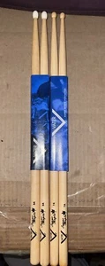 2 NEUE Paar VATER 7A & 5A SUGAR MAPLE Holz Nylon Spitze Drumsticks Ton abgestimmt USA - Bild 1 von 7