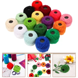 16 Rolls Strong Premium Gentle Soft Embroidery Kit Embroidery Supply Handcraft - Picture 1 of 12