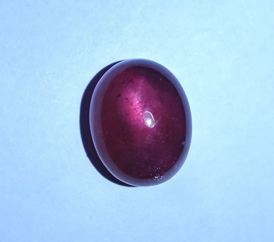 32.2 Ct Natural Glass Filled Stone Purple Pink Color Ruby Oval Shape Cabochon - Image 1 of 4