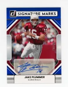 2022 Donruss JAKE PLUMMER Signature Marks AUTOGRAMM #/50 Arizona Kardinäle - Bild 1 von 2