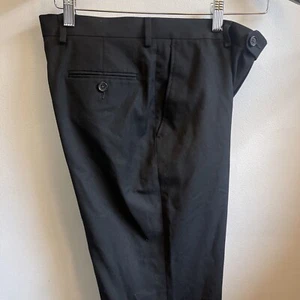 Lauren Ralph Lauren 20R 30" W 30.5 L Boys Black Poly Rayon Dress Suit Pants - Picture 1 of 4