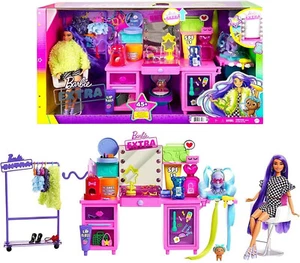 Barbie GYJ70 Schminktisch Mattel exklusiver Puppe1 Spielset mit Zubehör ab 3 J. - Bild 1 von 7