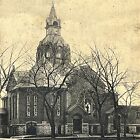 Vintage Mattoon, IL Postcard First Presbyterian Church Posted 1909 Illinois