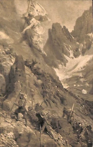 ac6983 - CARTOLINA D'EPOCA - REGGIMENTALI  - Alpini - Picture 1 of 1