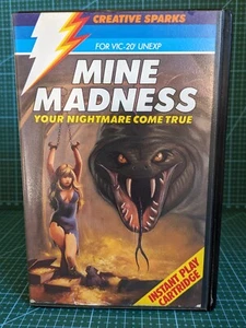 Jeu ordinateur cartouche Mine Madness VIC20 vintage rare - Photo 1/20