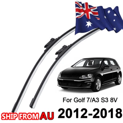 For VW Golf 7 MK7 AUDI A3 S3 8V 2012-2018 Front Windscreen Wiper Blades 26"+18 " - image 1 of 4