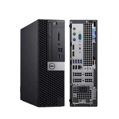 Fast Dell OptiPlex 7070 SFF Desktop PC Intel Core i7 9th Gen 16GB DDR4 256GB SSD - Image 1 of 4