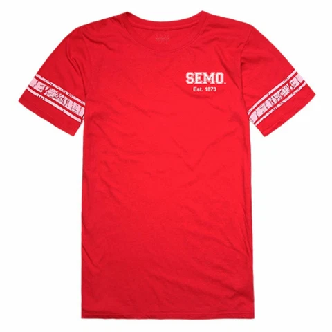 SEMO Southeast Missouri State University Redhawks Womens Practice T-Shirt Red Cover