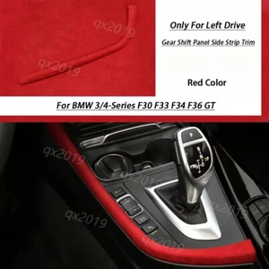 Suede Leather Car Gear Shift Panel Side Strip Trim For BMW 3 4 F30 F33 F34 F36 - Bild 1 von 4