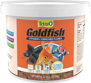 Goldfish Flakes Nutritionally Balanced Diet Aquarium Fish Vitamin C Enriched New - Picture 1 of 11