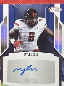 Myles Cole 2024 SAGE HIGH SERIES SILVER ROOKIE AUTO  JAGUARS - Picture 1 of 2