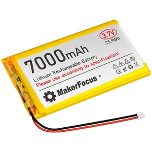 1260110 3.7V 7000mAh Li-Po Batería para Powerbank Juguete GPS - Imagen 1 de 8