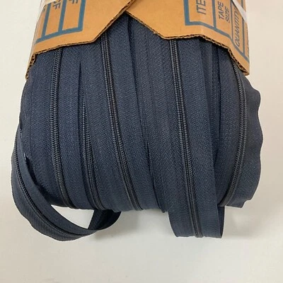 10 Yards (30 feet) Navy Blue YKK Zipper coil chain 4.5 CF 5/8"   A560 - Image 1 of 2