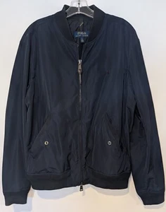 Polo Ralph Lauren Lightweight Bomber Jacket - Large - 100% Polyester - Navy - Picture 1 of 13