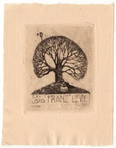 TONI FORSTER: Exlibris für Franz Levy, 1909 - Picture 1 of 1