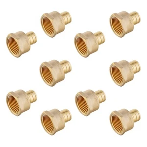 EFIELD  10 PCS Barb PEX 3/4" x 3/4" Female NPT Thread Adapter Crimp Fitting - Picture 1 of 4