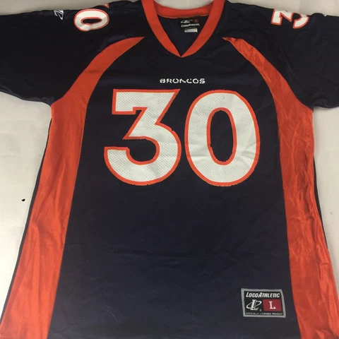 Terrell Davis 30 Denver Broncos Logo Athletic Jersey Mens Large Cover