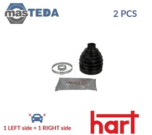 445 749 CV JOINT BOOT KIT PAIR FRONT RIGHT LEFT WHEEL SIDE HART 2PCS NEW - Picture 1 of 5