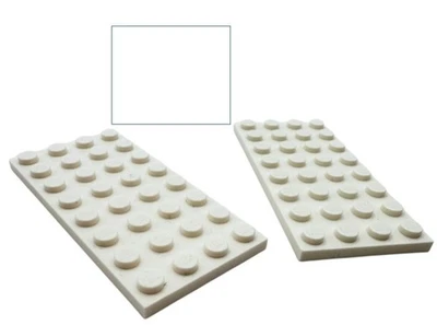LEGO® 2x Platte 4x8 weiß 3035 White 303501 beidseitig bebaubar Einzelteile Plate - Bild 1 von 4