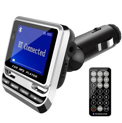 Bluetooth Auto FM Transmitter Modulator Aux Mp3 Musik Player LCD Bildschirm Freisprecheinrichtung - Bild 1 von 4