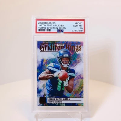 Jaxon Smith-Njigba 💎 PSA 10 💎 2023 Donruss Gridiron Kings | Seahawks RC - Image 1 of 2