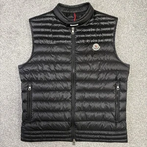 Moncler Gir Gilet Black Size 3 S/M 100% Authentic - Picture 1 of 12