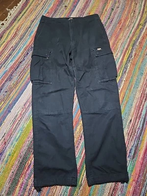 Dickies Black Cargo Pants Ripstop Parachute Utility Men's 32x30 Free Shipping  - Image 1 of 4