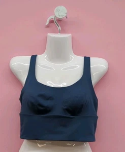 Sujetador deportivo inalámbrico Victoria Secret VSX Elevate espalda cruzada malla S Midnight Sea - Imagen 1 de 7