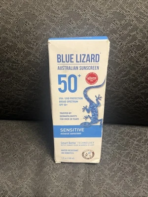 Blue Lizard Sunscreen 50 SPF 5 oz Sensitive Zinc Mineral - NEW - Image 1 of 3