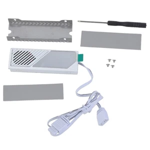Metal M.2 2280 Solid Disk Heatsink Set With ARGB Fan and Thermal Conductivity - Afbeelding 1 van 10