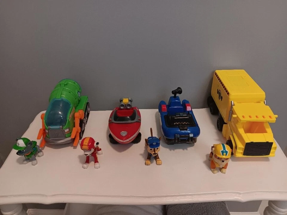 8 Piezas Figuras Vehículos Patrulla Canina Patrulla Marítima Buceo Plus Figuras Foto 1 de 1