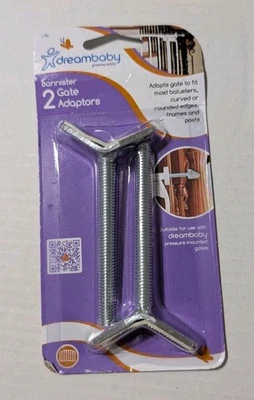 Husillos/adaptador Dream Baby en Y para instalación de escalera puerta a presión Dream Baby Foto 1 de 2