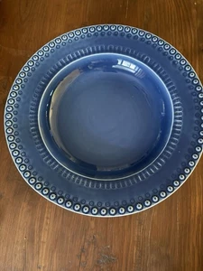 Bordallo Pinheiro Blue 14” Serving Bowl Made In Portugal Discontinued - Picture 1 of 8