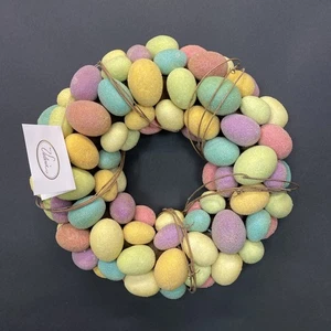 NEW QVC Valerie Parr Hill Sparkle Easter Eggs Wreath Home Decor WI2 - Picture 1 of 15