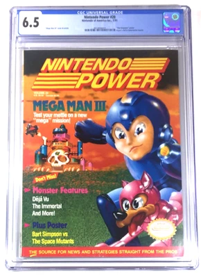 NINTENDO POWER MAGAZINE #20 PROFESSIONALLY GRADED CGC 6.5 JAN 1991 MEGA MAN III - Image 1 of 4